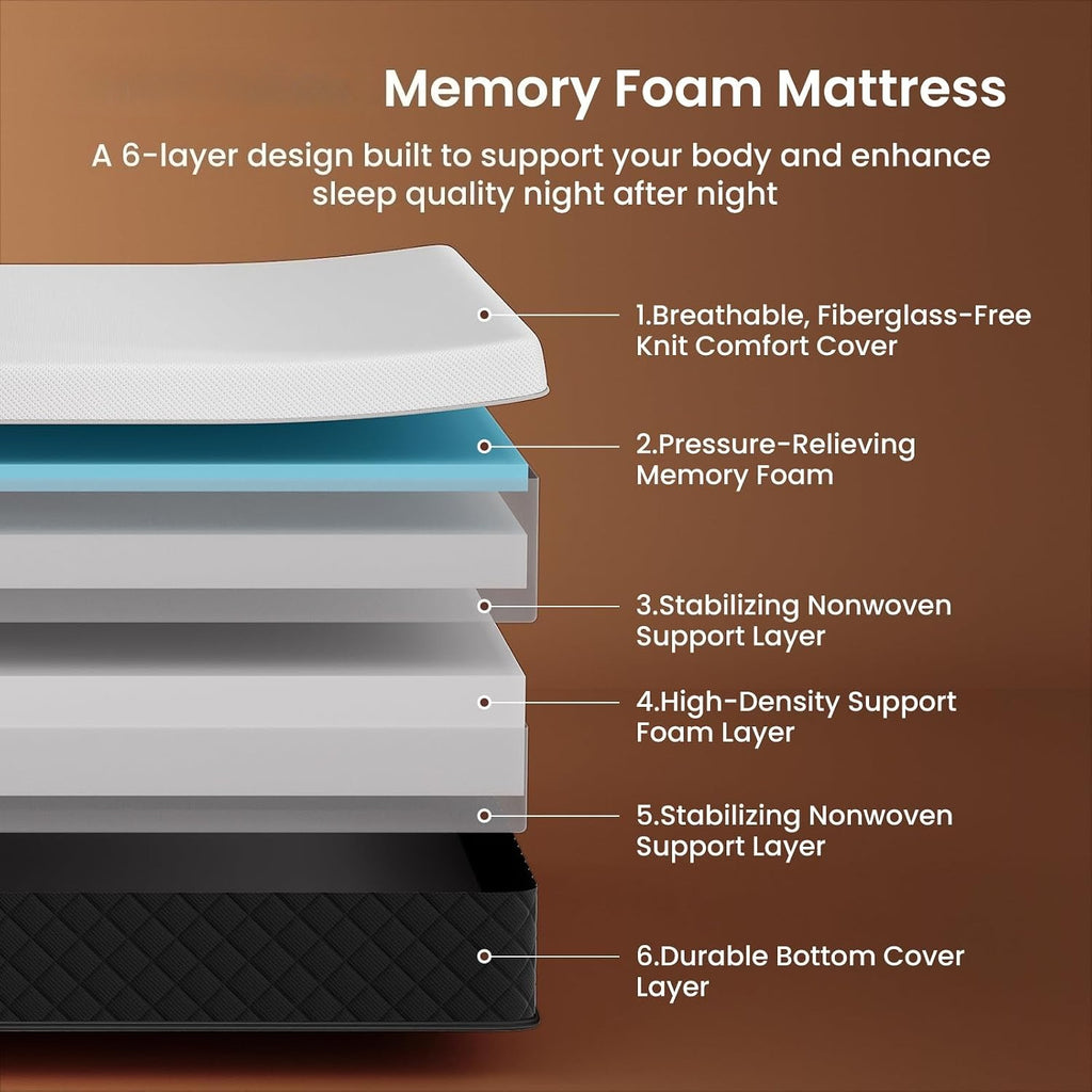 Twin Gel Ventilated Foam Mattress