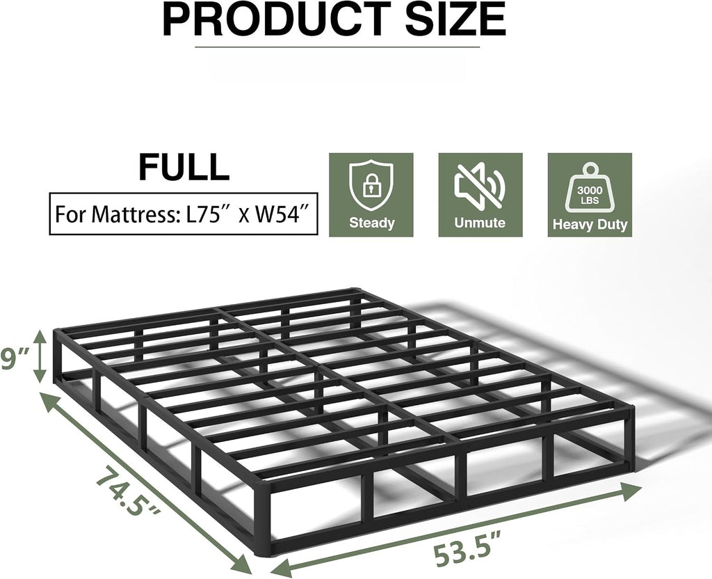 Full High Metal Box Spring Base