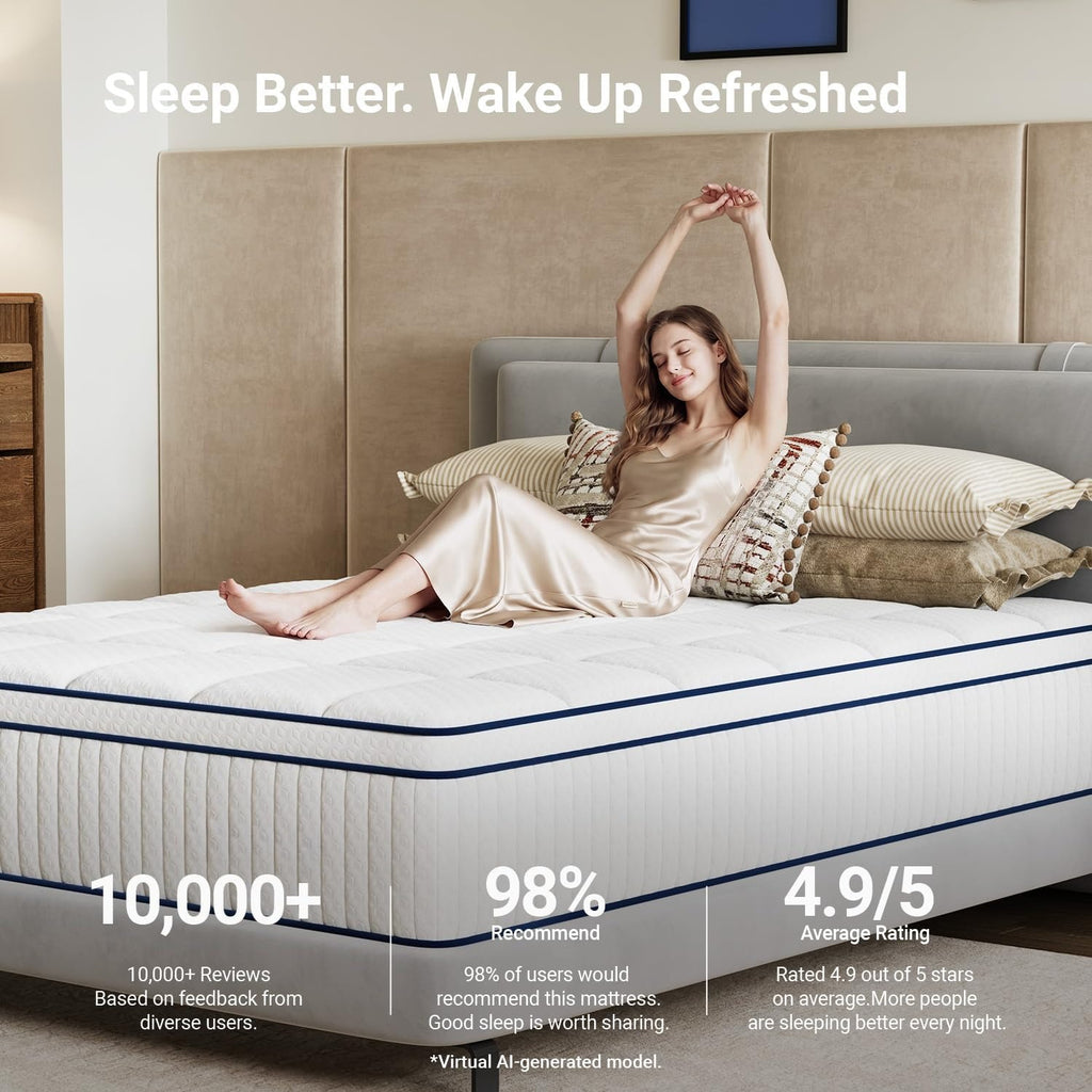 Queen Gel Coil Hybrid Mattress