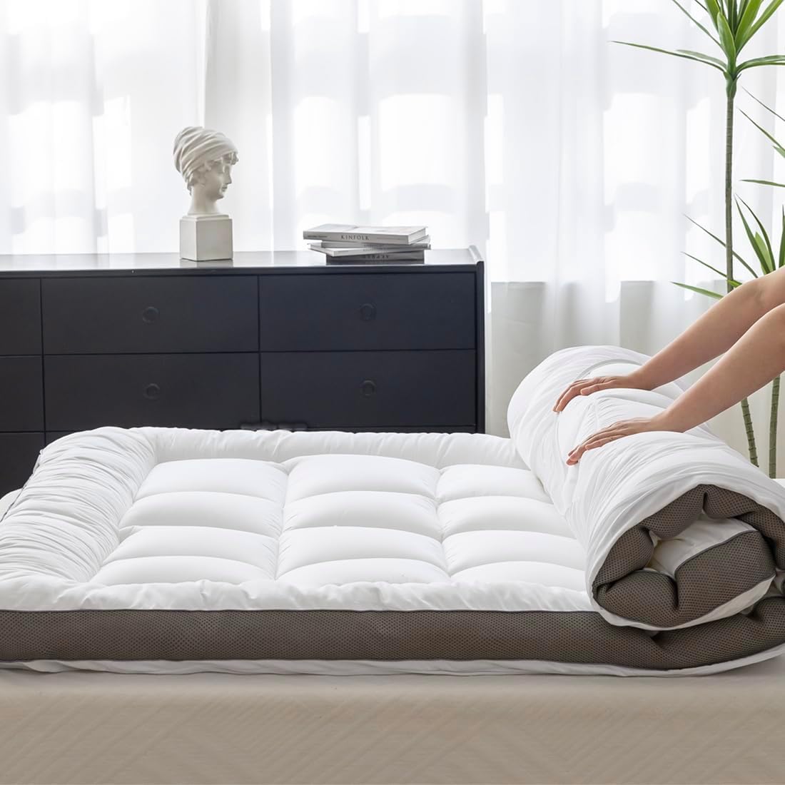 Twin XL Cotton Cooling Mattress Topper
