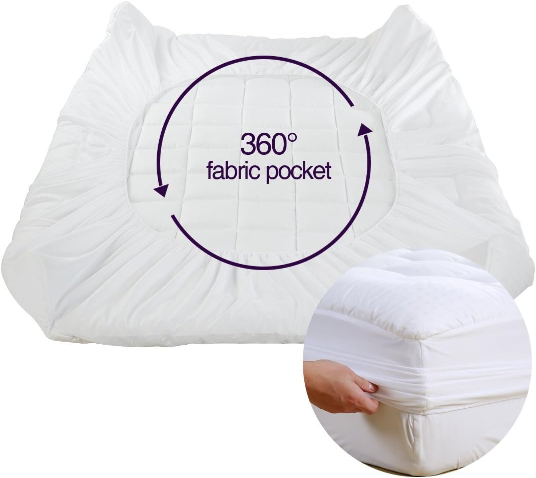 King Cotton Cooling Pillow Top Pad