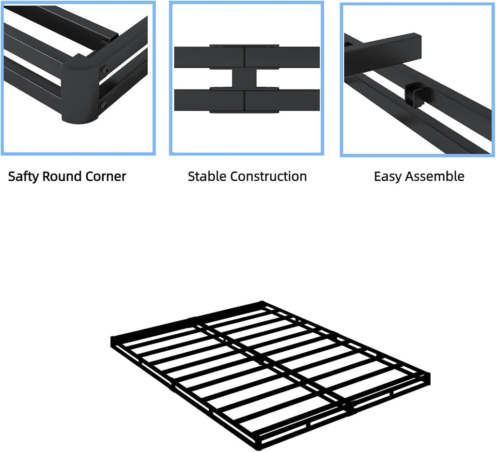 King Low Metal Box Spring Base