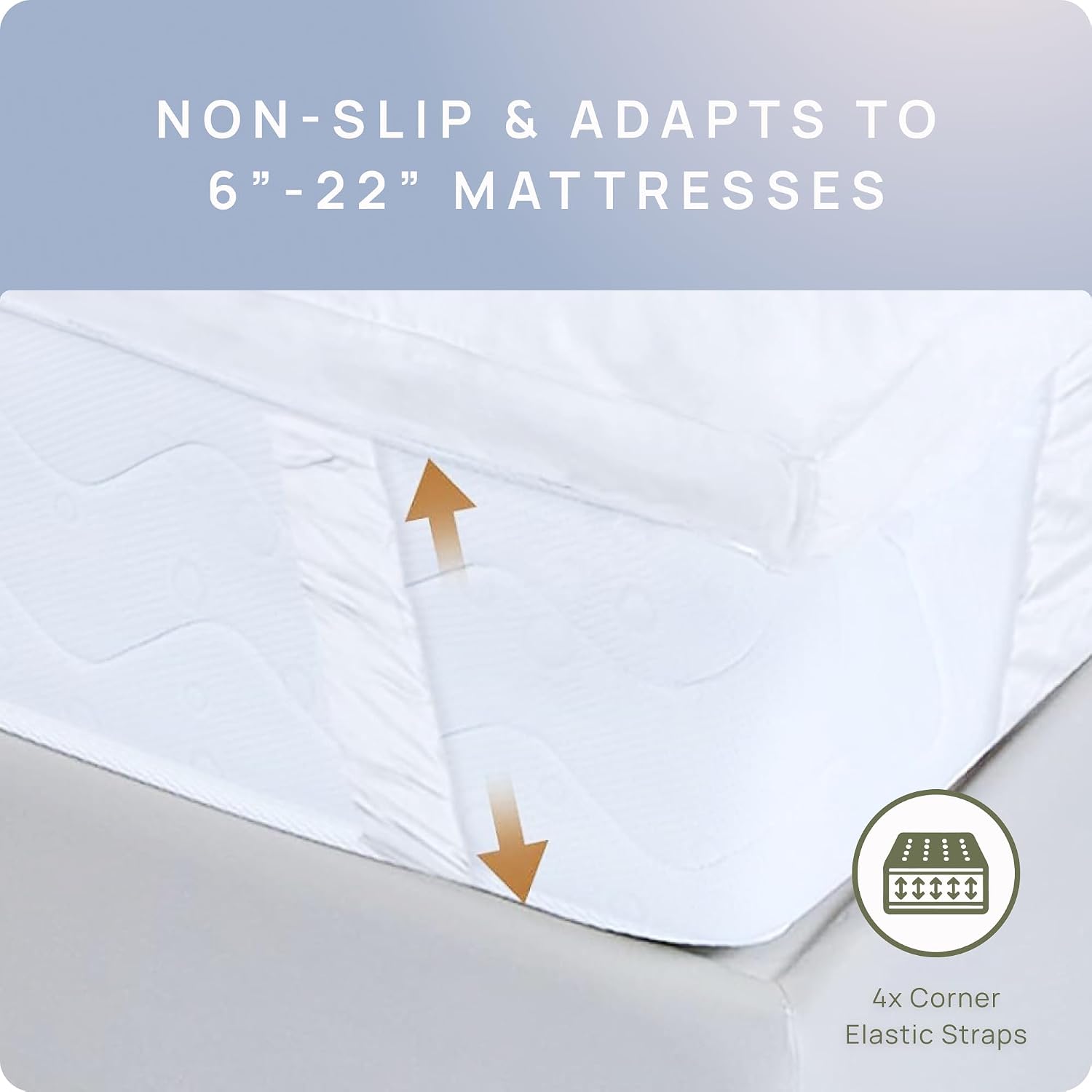 King Thick Cotton Mattress Topper