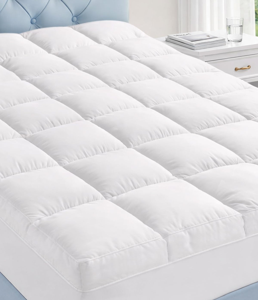 Queen Cotton Cooling Pillow Topper