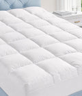 Queen Cotton Cooling Pillow Topper