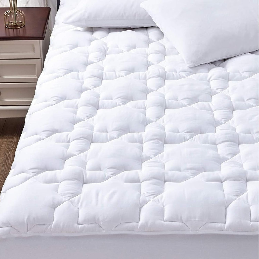 Queen Cotton Quilted Mattress Pad
