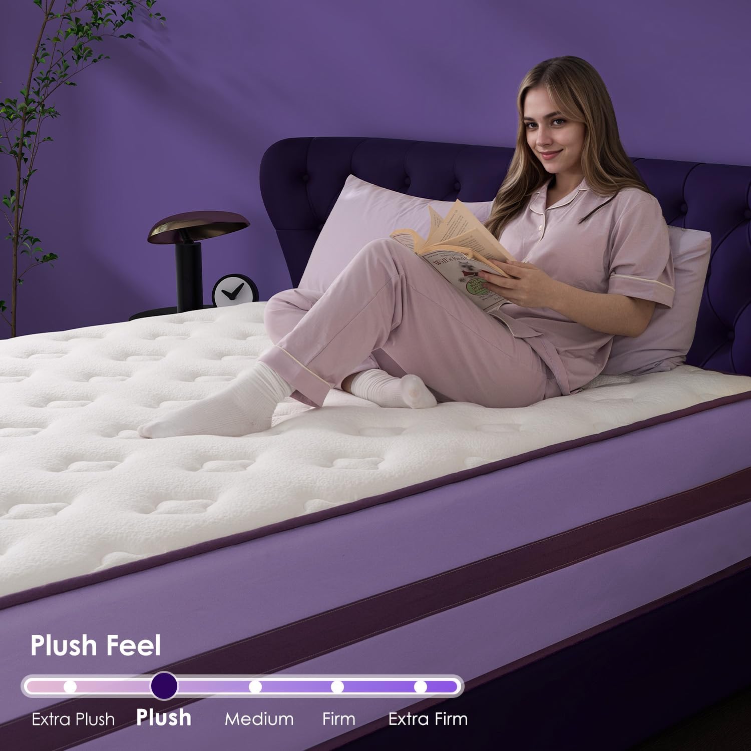 Queen Plush Hybrid Support Mattress