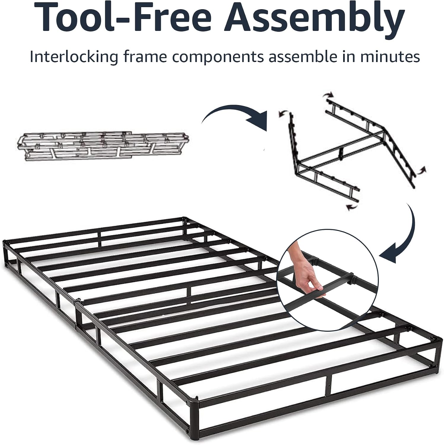 Full 7 Inch Smart Box Spring Base