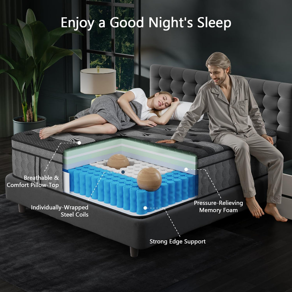 Queen Cooling Hybrid Edge Mattress