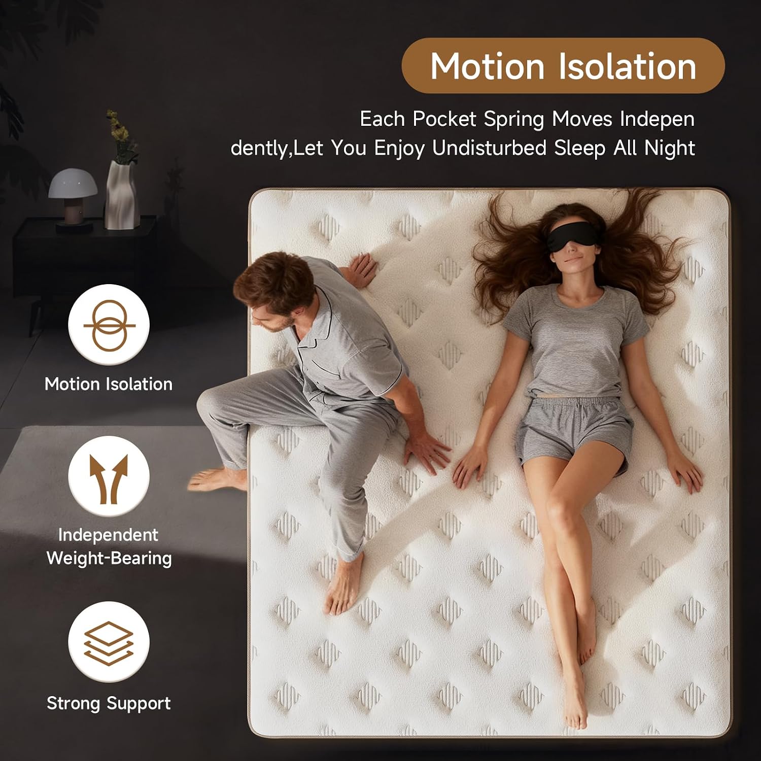 Queen Gel Hybrid CertiPUR-US Mattress