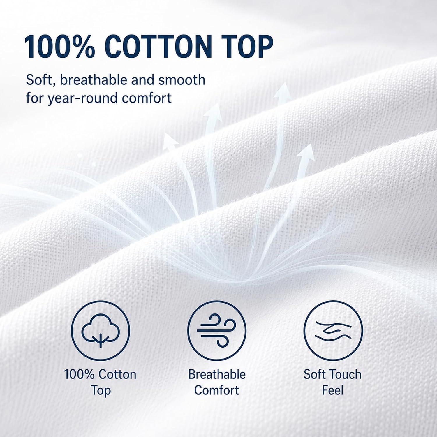 Queen Cotton Quilted Mattress Pad