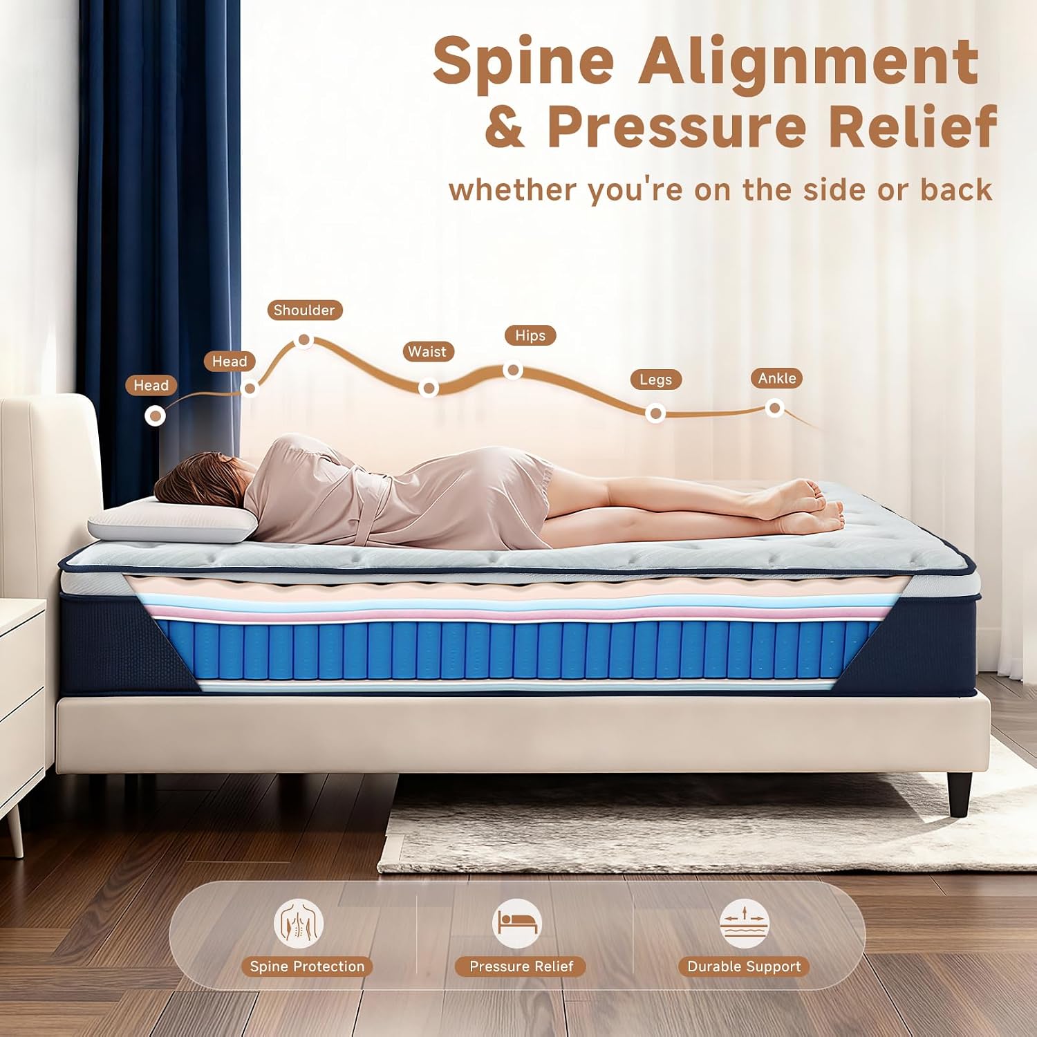Queen CertiPUR-US Hybrid Mattress