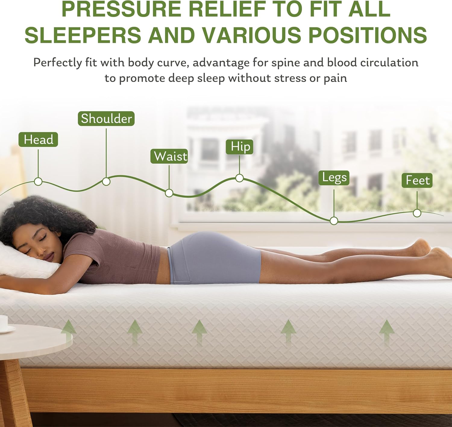Twin Green Tea Foam Mattress