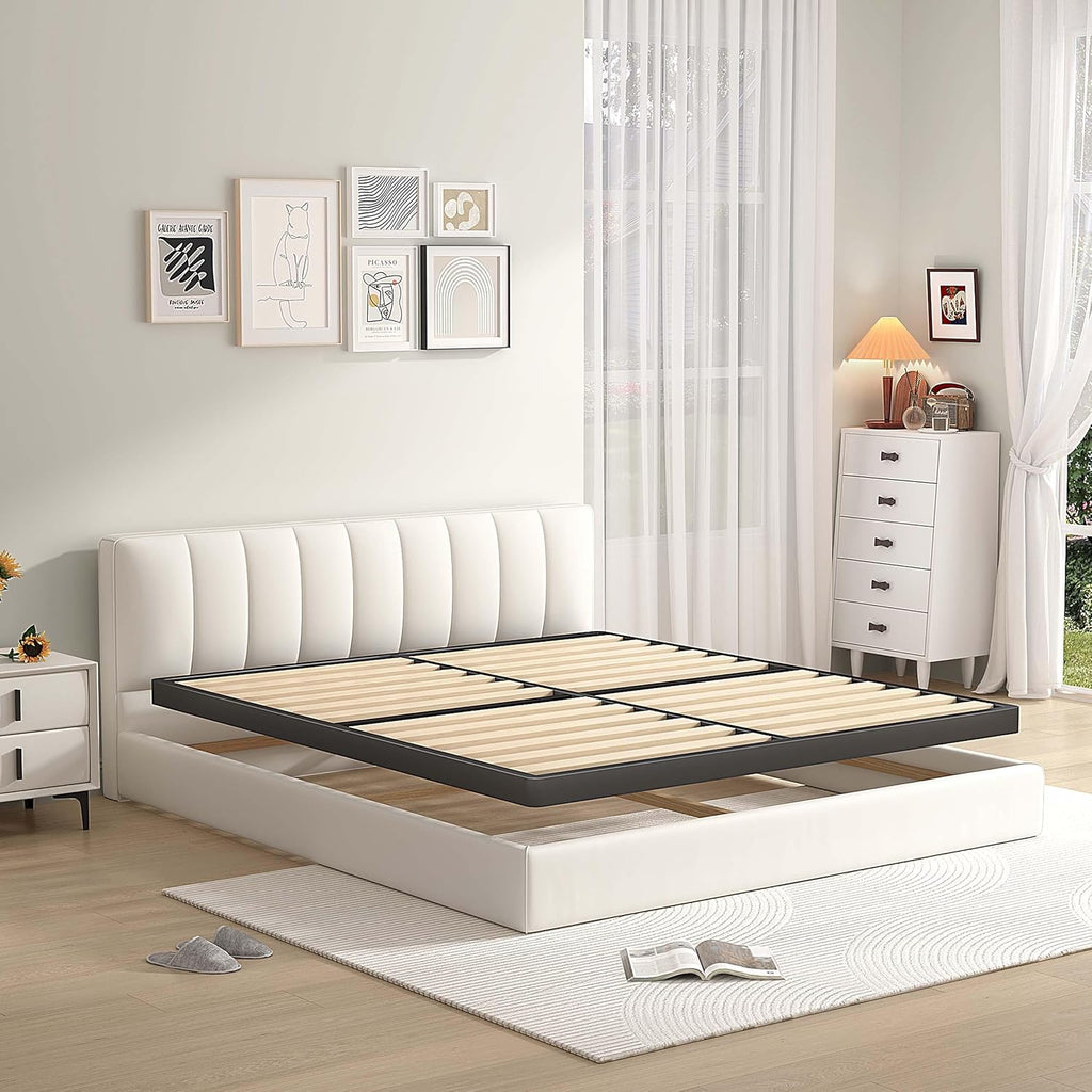 Queen Low Wood Slat Box Spring