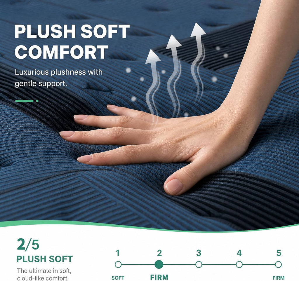 Queen Cooling Zoned Hybrid Mattress