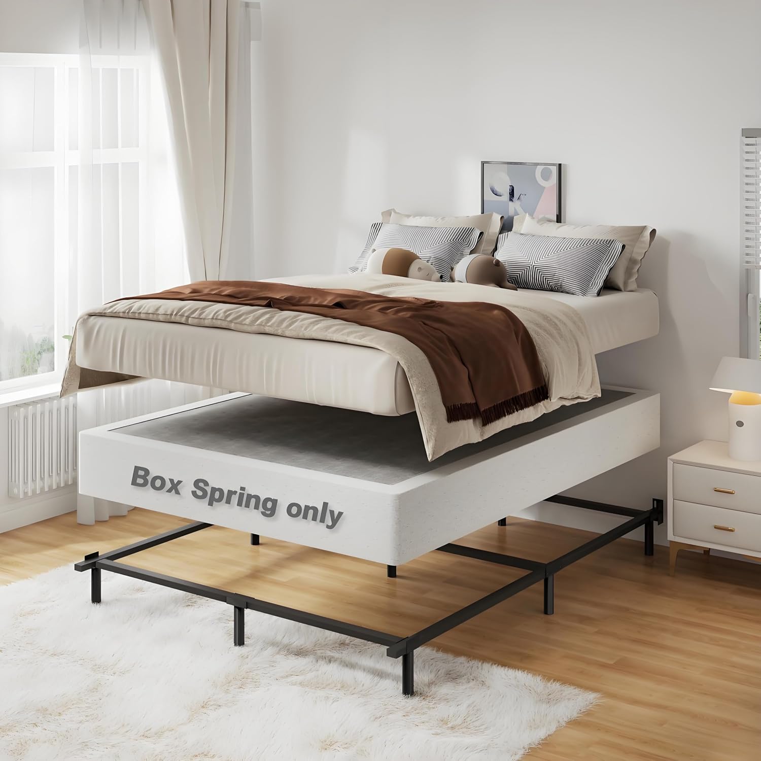 Queen Heavy Metal Box Spring Base