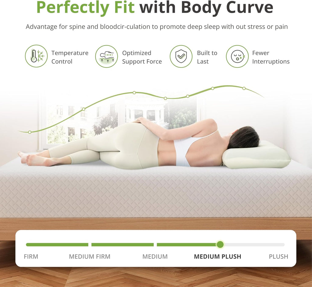 Twin XL Green Tea Gel Mattress