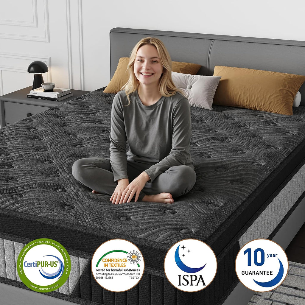 Queen Cool Gel Hybrid Mattress