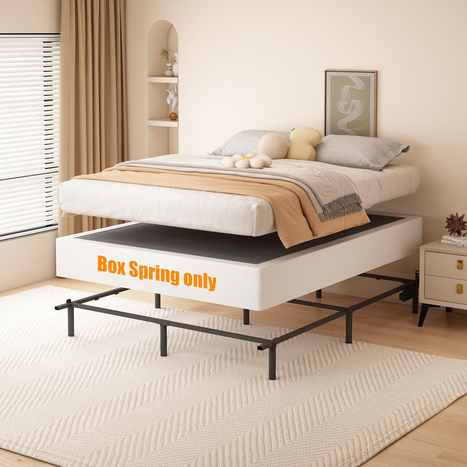 Queen Heavy Metal Box Spring Base
